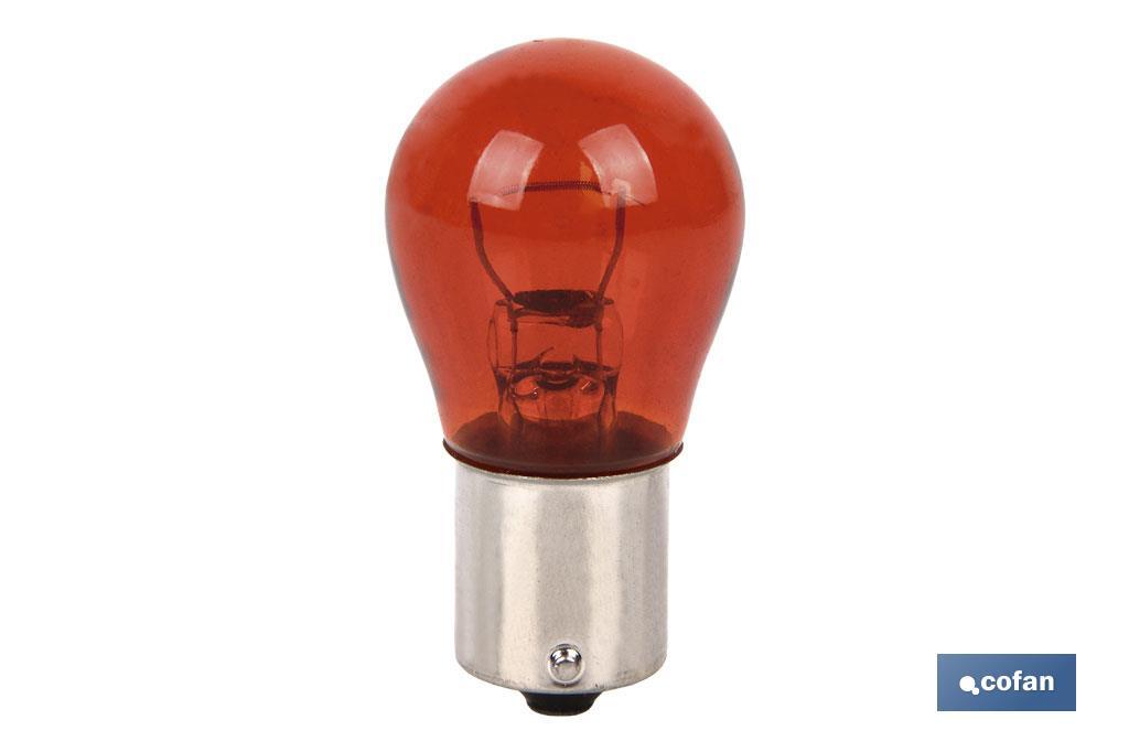 Lámpara PY21 W 12 V (BA15s) | Color: Ámbar - Imagen 3