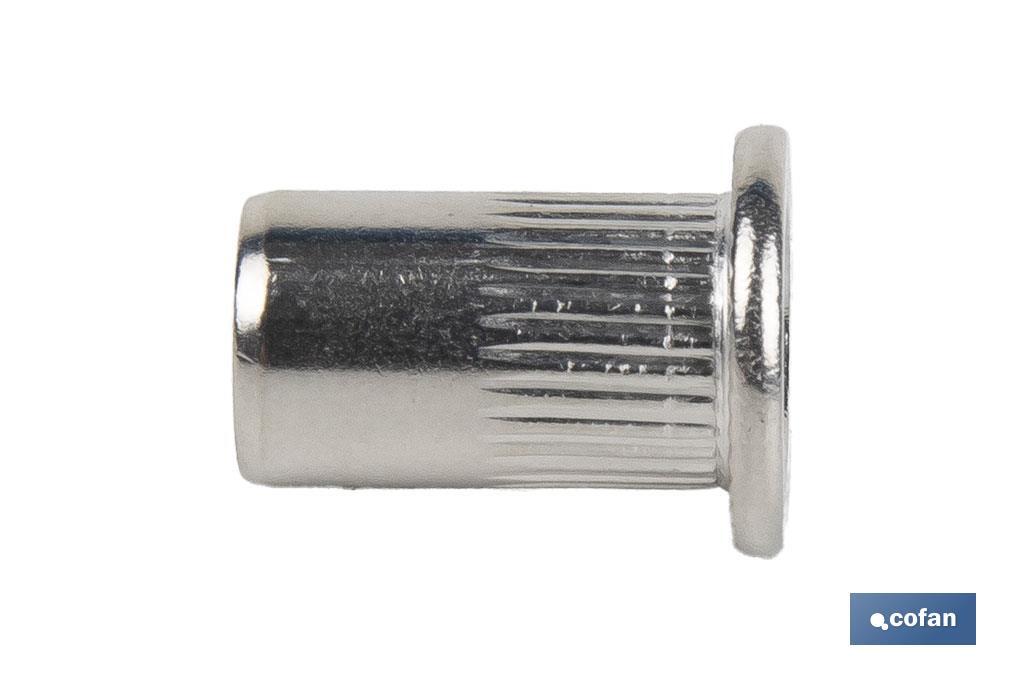 Tuercas remachables ranuradas de cabeza ancha A-2 | Amplia variedad de métricas - Imagen 2