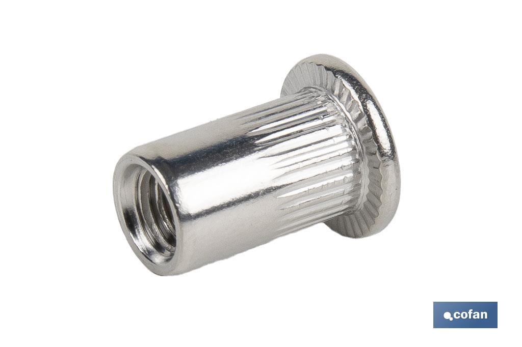 Tuercas remachables ranuradas de cabeza ancha A-2 | Amplia variedad de métricas - Imagen 4
