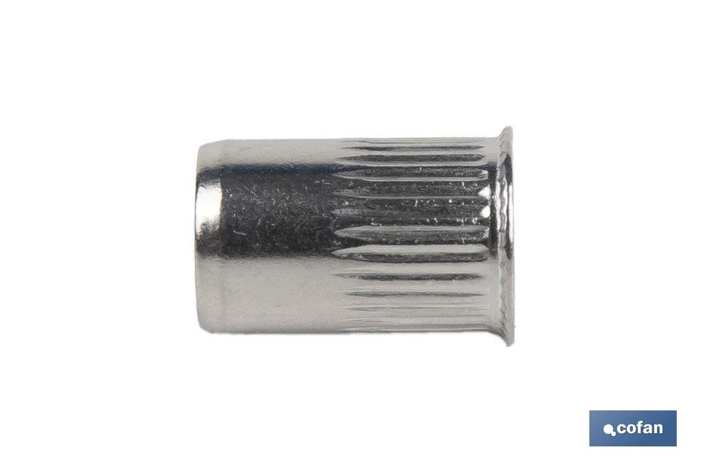 Tuercas remachables ranuradas de cabeza reducida A-2 | Amplia variedad de métricas - Imagen 2