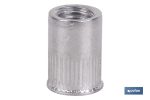 Tuercas Remachables Cilíndricas de Aluminio con Cabeza Reducida | Gran variedad de medidas
