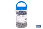 Bote de tacos de nylon multimaterial de 4 segmentos con sistema Anti-Spin | Con collarín de expansión, adecuado para cargas ligeras | Disponible en tres medidas