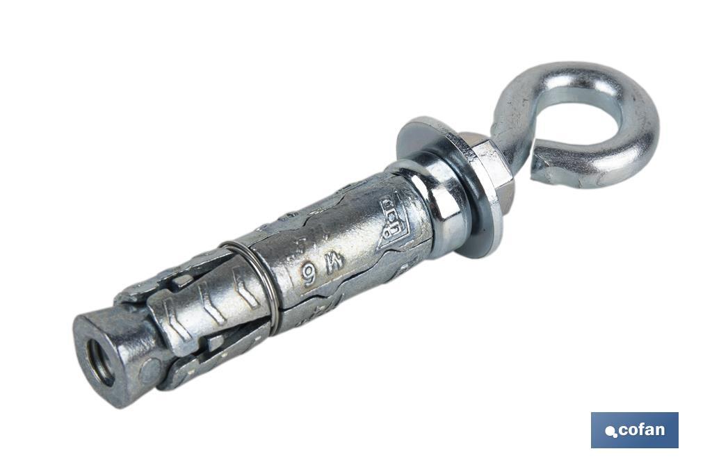 Anclaje de Zamak con argolla | Para cargas medias y altas | Varias medidas - Imagen 3