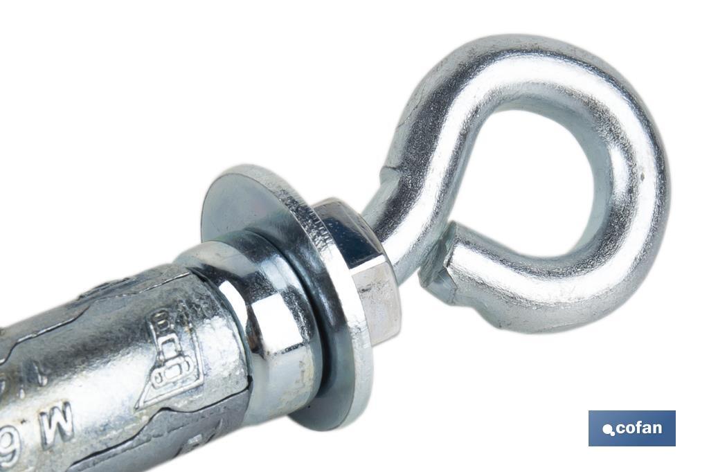 Anclaje de Zamak con argolla | Para cargas medias y altas | Varias medidas - Imagen 4