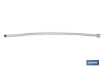 Conexión flexible para sanitarios | Manguera flexible de acero inoxidable | Longitud: 50 cm | Disponible en diferentes conexiones y medidas