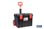 CAJA DE HERRAMIENTAS HEAVY DUTY CON ASA TELESCÓPICA Y RUEDAS 530 x 355 x 390 MM