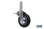 RUEDA GIRATORIA ANDAMIO C/FRENO 200 X 50 MM TUBO MACHO