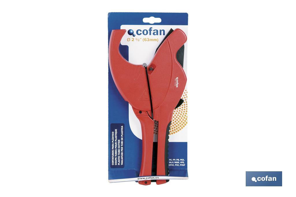 CORTATUBOS TIJERA P/PLASTICO 63MM (21/2) - Imagen 2