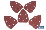 Pack de 5 hojas de lija para lijadora de detalle (Mouse) | Hojas de lija triangulares de óxido de aluminio | Disponibles en diferentes granos
