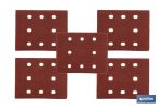 Pack de 5 hojas de lija para lijadora orbital | Hojas de lija rectangulares de óxido de aluminio | Disponibles en diferentes granos