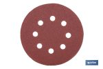 Discos de lija para lijadora Orbital | Pack de 5 hojas de lija redondas | Material: óxido de aluminio | Disponibles en diferentes granos