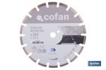 Disco de diamante reforzado soldado por láser | Corte húmedo en asfalto y hormigón abrasivo | Disponible en diferentes medidas
