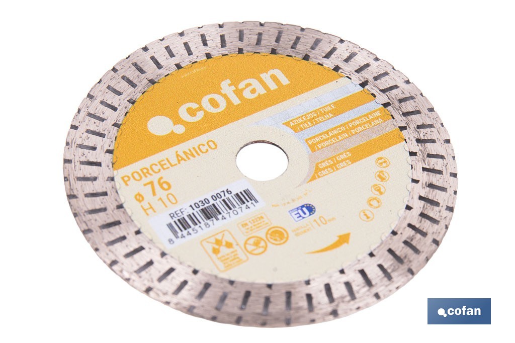 DISCO DIAM. PORCELANICO 76MM H10 - Imagen 3