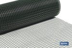 MALLA PLAST. CUADRADA JARDIN 20mm VERDE 1x25m