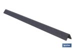 Cantonera de espuma de tipo L | Material: polietileno | Longitud: 1 m | Color: gris | Protección de aristas y bordes
