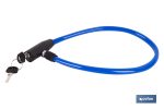 CANDADO DE BICICLETA CON CABLE DE ACERO Ø5 MM 500 MM
