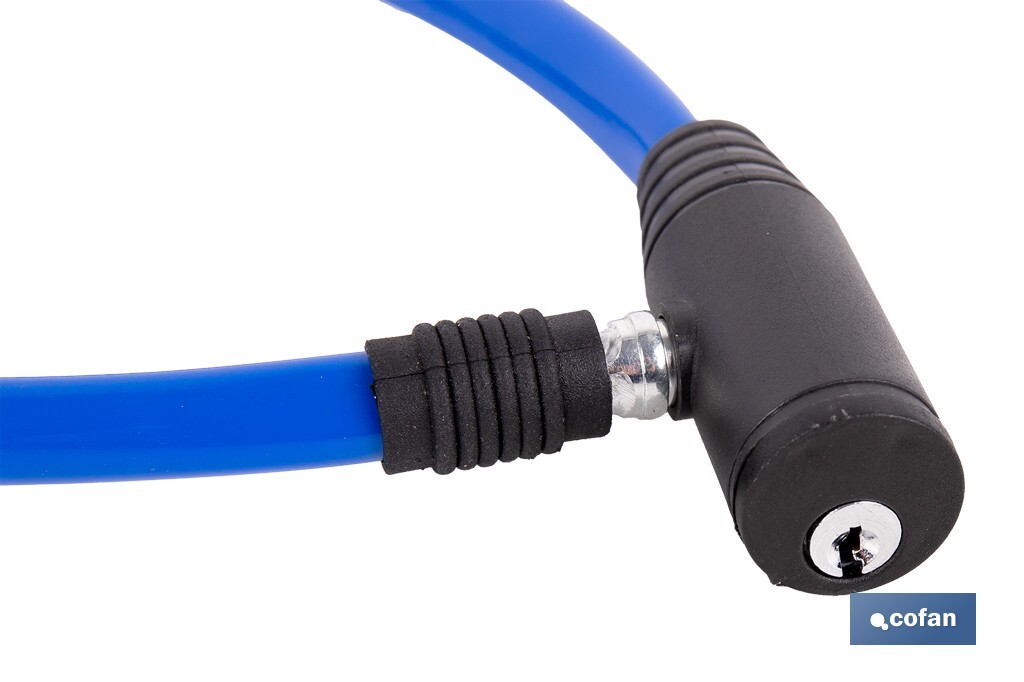 CANDADO DE BICICLETA CON CABLE DE ACERO Ø5 MM 500 MM - Imagen 2