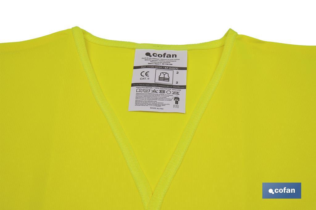 CHALECO AMARILLO REFLECTANTE P/NIÑOS - Imagen 2