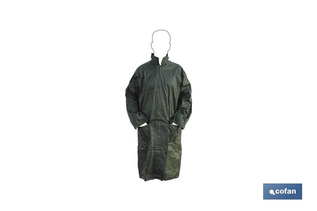 Abrigo de Lluvia | Color Verde | Fabricado en Poliéster y PVC | Costuras Termoselladas - Imagen 2