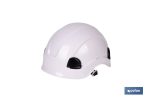 Casco de seguridad industrial con regulador y barbuquejo para trabajos verticales y obra | Disponible en 2 colores