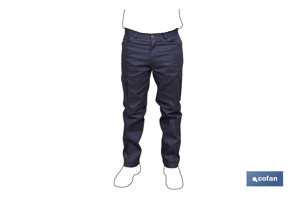 PANTALON TRABAJO SERVET 245 gms/m AZUL MARINO T-40
