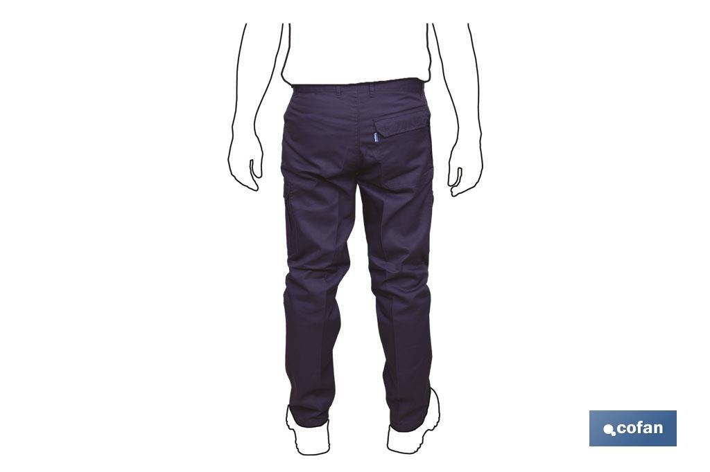PANTALON TRABAJO SERVET 245 gms/m AZUL MARINO T-40 - Imagen 2