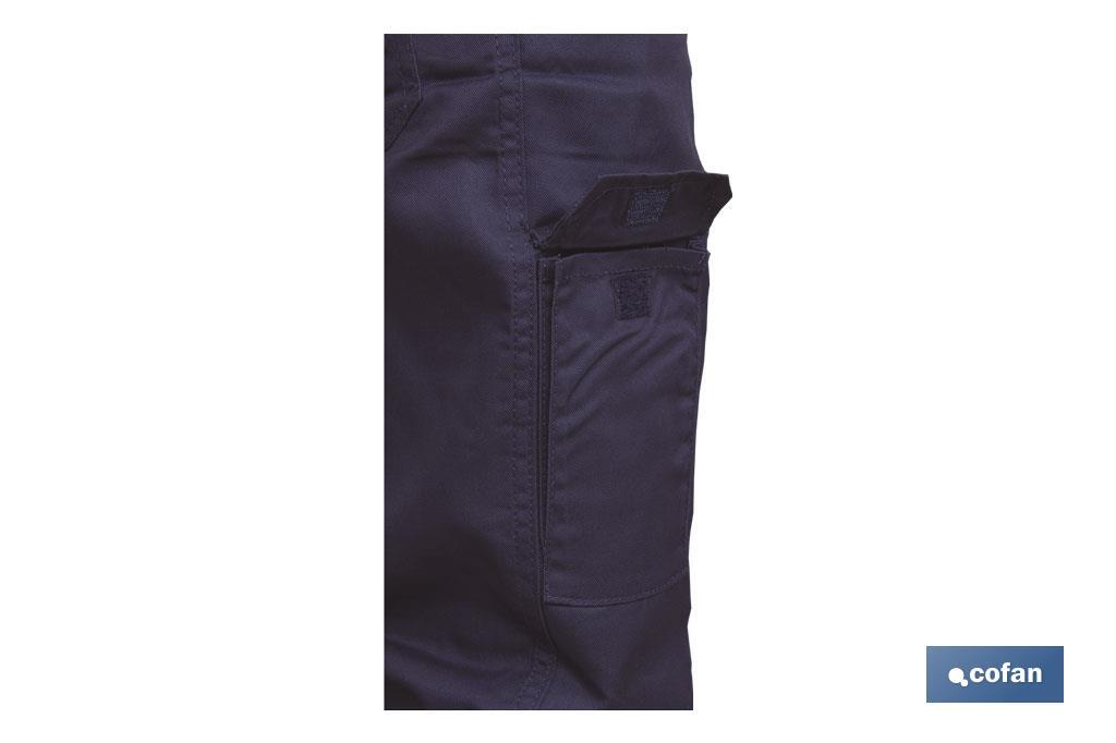 PANTALON TRABAJO SERVET 245 gms/m AZUL MARINO T-40 - Imagen 3