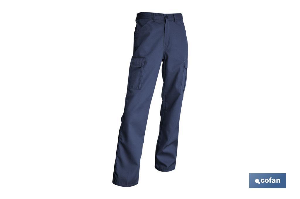 PANTALON TRABAJO SERVET 245 gms/m AZUL MARINO T-40 - Imagen 4