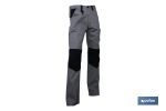 PANTALON TRABAJO LENOIR 280gms/m GRIS-NEGRO T-64
