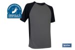 Camiseta técnica de trabajo | Tejido transpirable | Material: 100 % poliéster | Disponible en color Gris-Negra y en varias tallas y colores