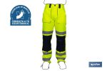 Pantalón de Alta Visibilidad | Tallas desde la S hasta la XXXL | Color Amarillo y Azul Marino