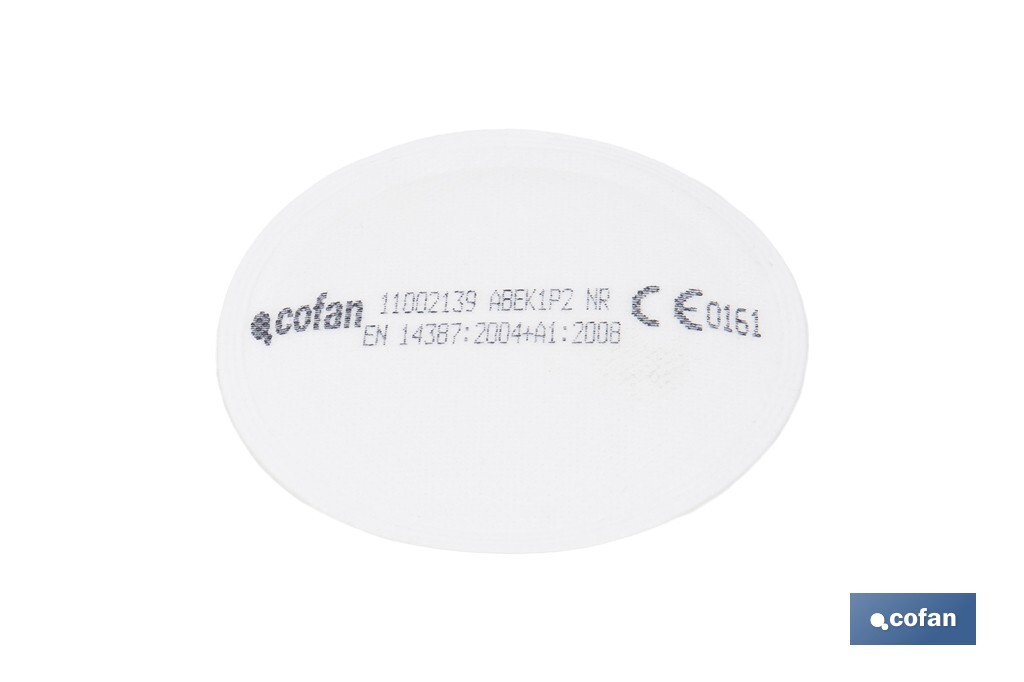 SET FILTRO COMBINADO 2 UDS. FILTRO A1B1E1K1 + 10 UDS. PREFILTRO P2 NR - Imagen 2