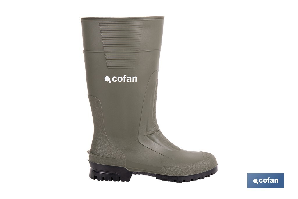 Bota de Agua | Alta | Fabricada PVC | Color Verde | Recubrimiento Interior de Punto - Imagen 2