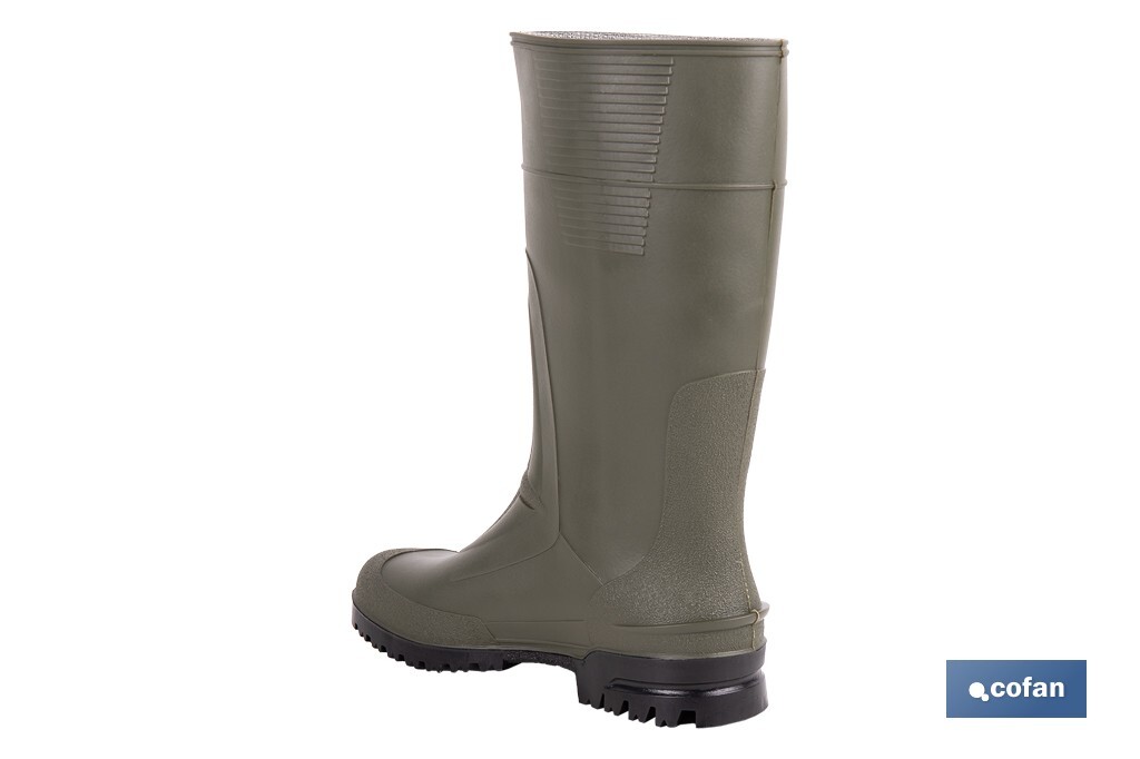 Bota de Agua | Alta | Fabricada PVC | Color Verde | Recubrimiento Interior de Punto - Imagen 4