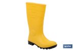 Bota de Agua| Seguridad S5 | Color Amarillo | Fabricada en PVC | Puntera y Plantilla de Acero