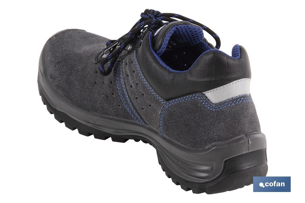 Zapato de Serraje | Color Gris | Seguridad S1P+SRC |Modelo Myron | Puntera de Carbono Light - Imagen 2