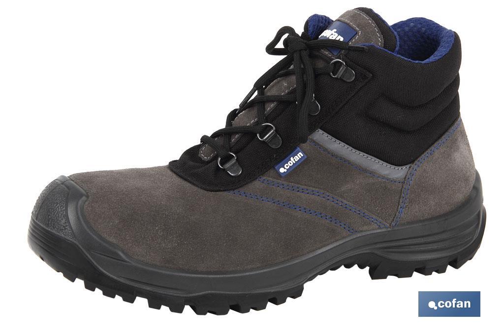 Bota de Serraje | Color Gris | Seguridad S-3 | Modelo Arion | Puntera de Carbono Light - Imagen 2