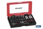 SET MINI CARRACA, VASOS Y PUNTAS 1/4 23 pcs.