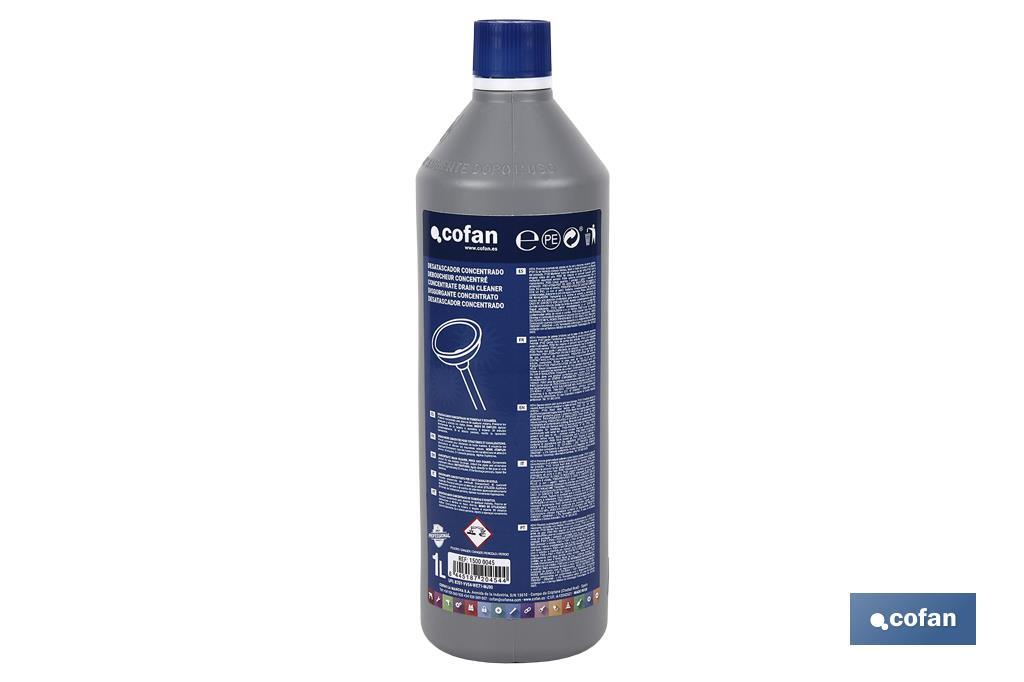 Desatascador líquido concentrado 1 litro | Para tuberías y desagües | Limpiador desagües concentrado| Ideal para Fregaderos y WC - Imagen 2