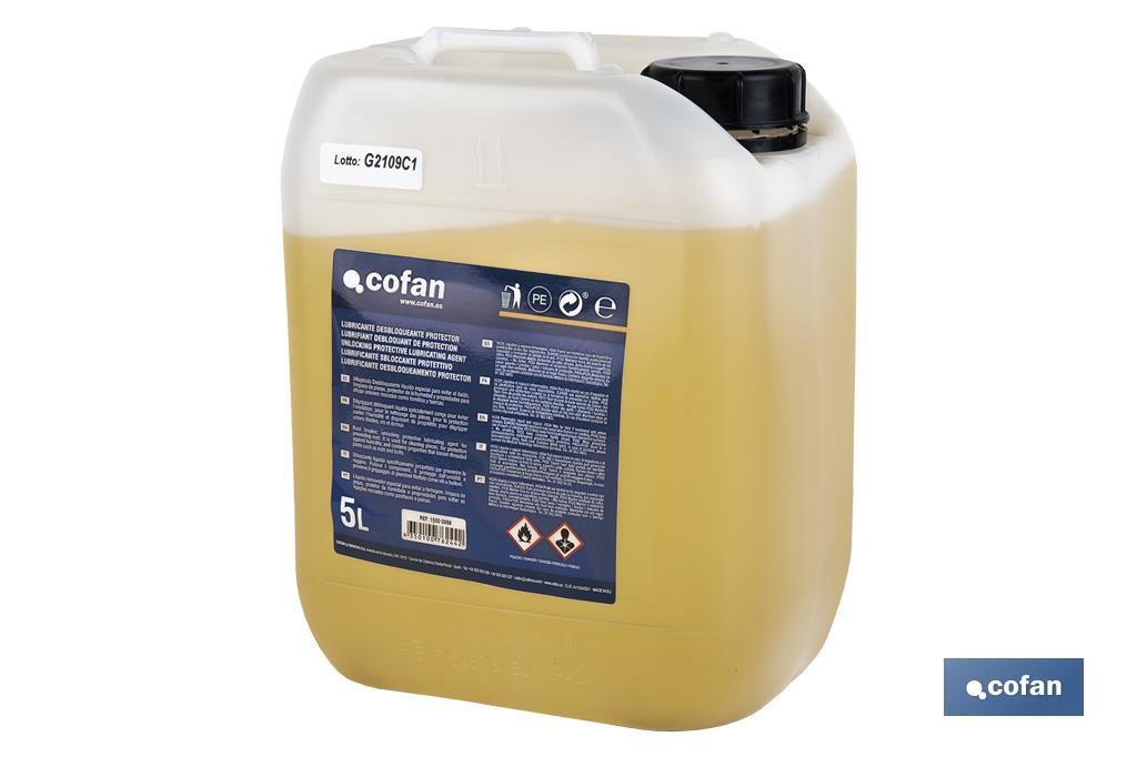 LUBRICANTE DESBLOQUEANTE PROTECTOR COFAN 5 L - Imagen 2