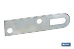 Chapa Colgador para Sujeción | Medida: 17 x 70 mm | Acero Galvanizado
