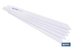 Hojas de sierra de sable universales bimetal para metales de 2 a 4 mm de espesor | Pack de 5 unidades | Disponibles en diferentes longitudes y pasos