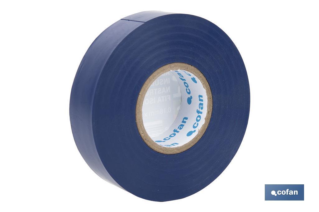 Cinta Aislante 180 Micras | Color azul | Resistente al voltaje, al calor y a diferentes ácidos y alcalinos - Imagen 3