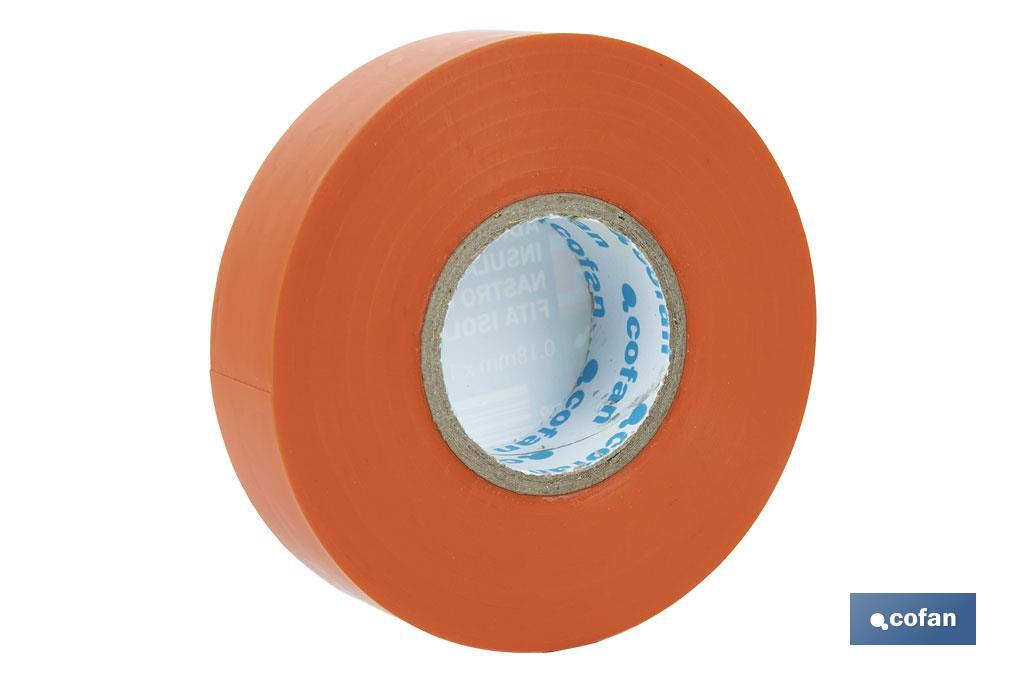 Cinta Aislante 180 Micras | Color naranja | Resistente al voltaje, al calor y a diferentes ácidos y alcalinos - Imagen 3