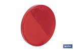 Catadióptricos redondos con adhesivo para fijar en vehículos | 3 Colores: rojo, ámbar y blanco | Diámetro: 60 mm