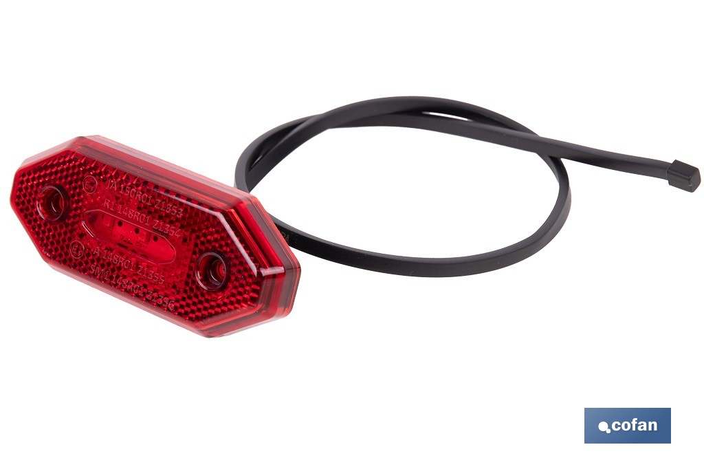 LUZ TRASERA LED CON REFLECTOR 12V/24V ROJA - Imagen 4
