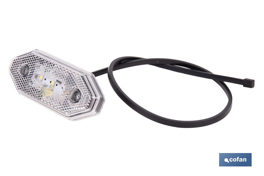 LUZ FRONTAL LED CON REFLECTOR 12V/24V BLANCA - Imagen 3