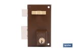 Cerradura de sobreponer de izquierda | Adaptable al modelo 56A | Cilindro de Ø25 mm | Incluye 3 llaves | Disponible en dos medidas diferentes