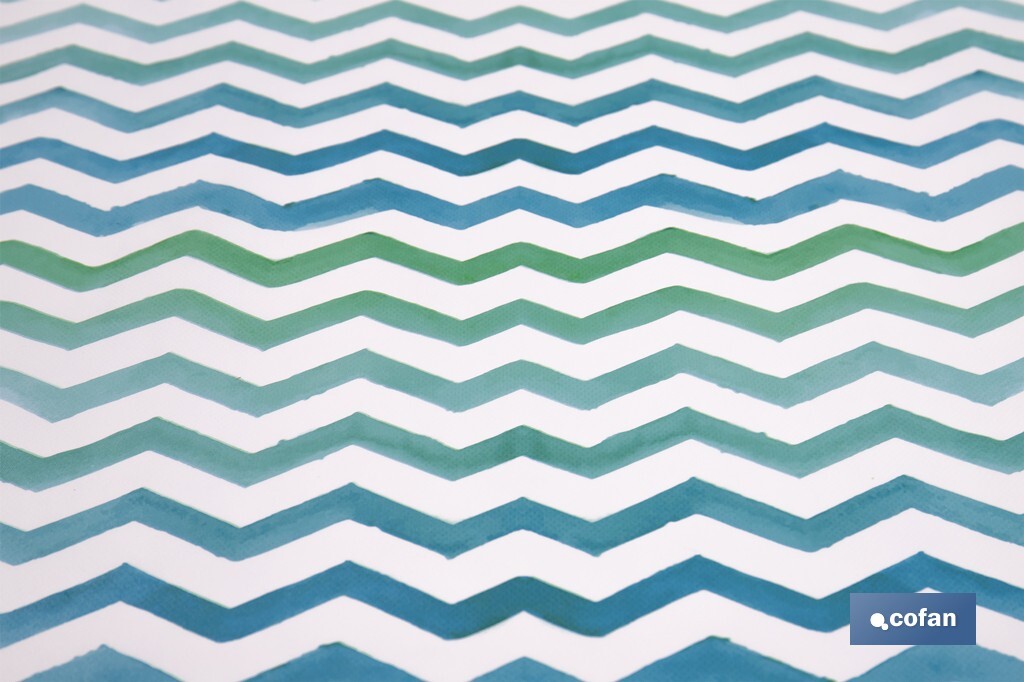 ROLLO MANTEL ANTIMANCHAS 1,40 x 25m 50% ALG/50% PVC.RAYADO - Imagen 2