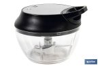 PICADORA MANUAL, TAPA Y ACCESORIO BATIDOR 500 ML